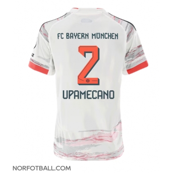 Billige Fotballdrakt Bayern Munich Dayot Upamecano #2 Replika Bortedrakt Dame 2025-26 Kortermet